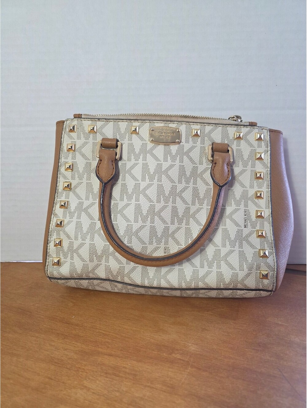 Michael Kors Kellen studded small satchel